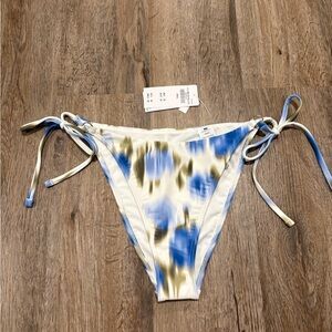 Blue and Olive Tie-Dye Bikini Bottom Abercrombie & Fitch Small NEW